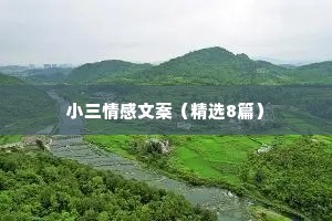 小三情感文案（精选8篇）