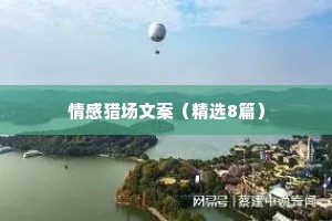 情感猎场文案（精选8篇）