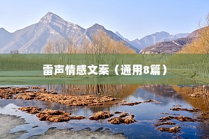 雷声情感文案（通用8篇）