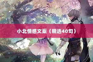 小北情感文案（精选40句）