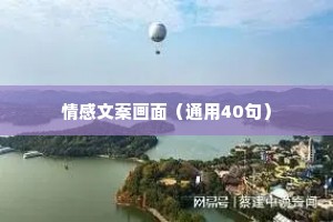 情感文案画面（通用40句）