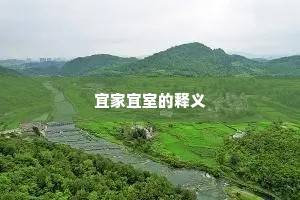 宜家宜室的释义
