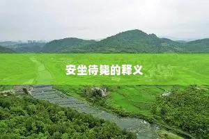 安坐待毙的释义