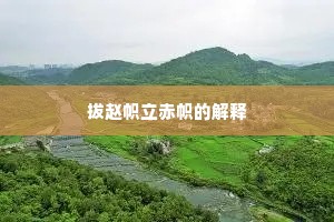 拔赵帜立赤帜的解释