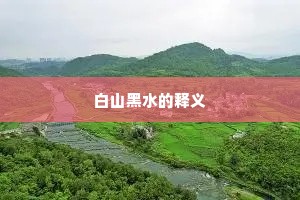 白山黑水的释义