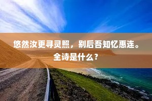 百鹤招不来，红鹤挥不去。出自哪首诗？