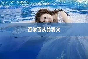 百依百从的释义
