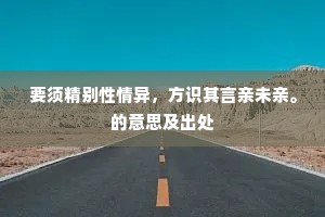 单刀直入的释义