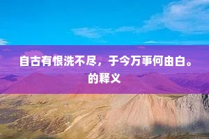 单枪独马的成语解释