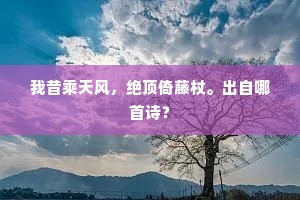 君子得舆知有待，高林硕果未尝无。的意思及出处