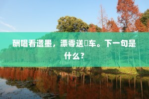 前年按舞使君筵，睡起忍羞头不举。的意思及出处