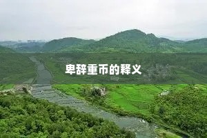 卑辞重币的释义
