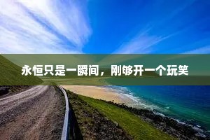 永恒只是一瞬间，刚够开一个玩笑