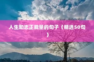 未来可期励志短句（精选10篇）