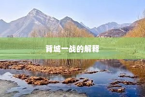 背城一战的解释