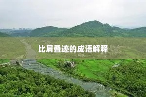 比肩叠迹的成语解释