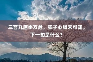 几辈白头今日在，天教忠义翊清朝。的解释