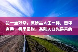 品一壶好茶，就象品人生一样，苦中有香，香里带甜，茶刚入口先是苦的，苦去而甜来