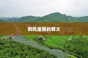 别风淮雨的释义