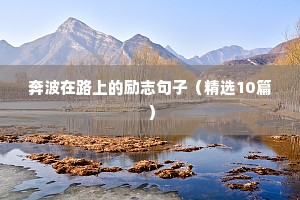 关于爬山的励志句子（通用10篇）