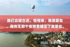 我们会很合适。慢慢来，我很爱你，我在无数个夜晚里确定了我爱你。