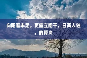 雪色寒分粉署光，午云稀薄漏微阳。的解释