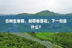 春风何时来，草木舞深翠。下一句是什么？