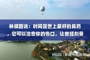 林徽因说：时间是世上最好的良药，它可以治愈你的伤口，让曾经刻骨的爱恋也变得模糊不清。