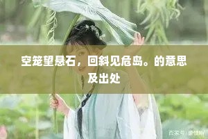 念昔臣甫，赋万丈潭。的释义