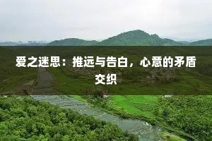 爱之迷思：推远与告白，心意的矛盾交织