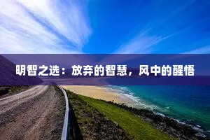 明智之选：放弃的智慧，风中的醒悟