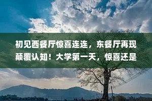 初见西餐厅惊喜连连，东餐厅再现颠覆认知！大学第一天，惊喜还是惊吓？
