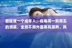 能驱使一个成年人，在每周一到周五的清晨，全然不顾外面寒风凛冽、风沙漫天，准时挥别温暖被窝，离开家门的，或许只有贫穷了。