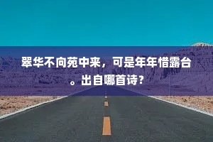 携书来向天边读，不许人间一字闻。下一句是什么？