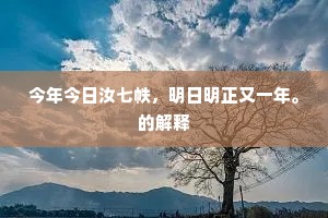 光风霁月的释义