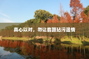 真心以对，勿让套路玷污温情