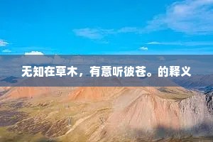 管中窥豹的释义