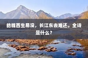 杲日丽天无不照，冰霜仁消洋。的释义