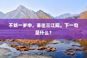 娟娟林外树，江月伴人孤。上一句是什么？