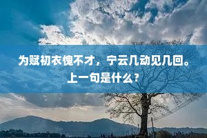 阮籍废臧否，曹参惟饮醇。上一句是什么？