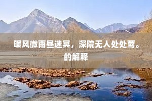 想是空华迷目孔，万事于今休说。的释义