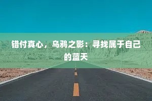 错付真心，乌鸦之影：寻找属于自己的蓝天