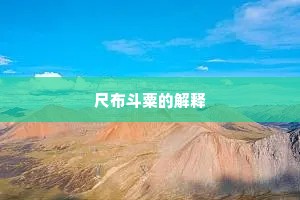尺布斗粟的解释