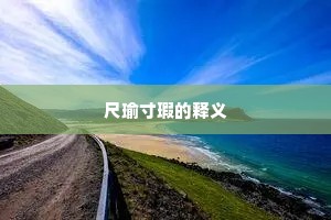 尺瑜寸瑕的释义