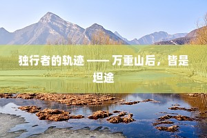 独行者的轨迹 —— 万重山后，皆是坦途