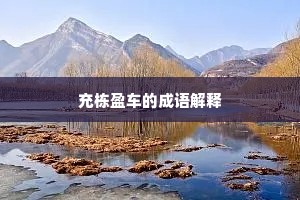 充栋盈车的成语解释