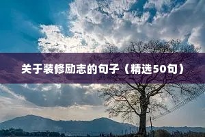 唯美语录经典励志语录（通用8篇）