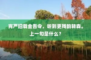 空馆雪霏霏，孤怀不可为。下一句是什么？