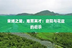 束缚之笼，难育英才：庭院与花盆的启示