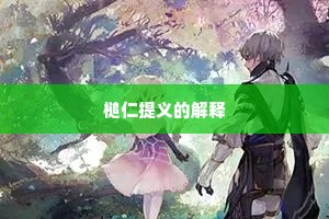槌仁提义的解释